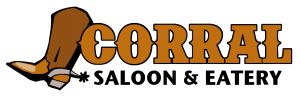 corral saloon eatery logo
